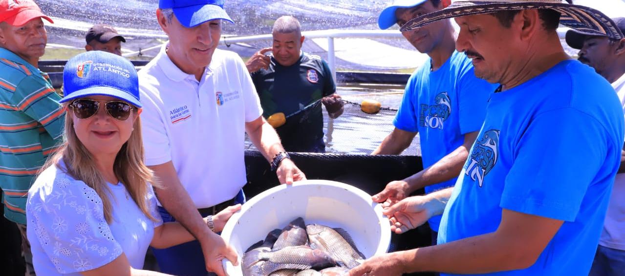 Elsa Noguera en zona rural del municipio de Suan.