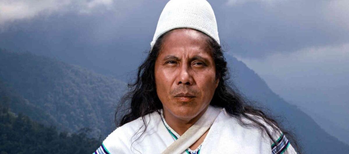 El gobernador Arhuaco Danilo Villafañe. 