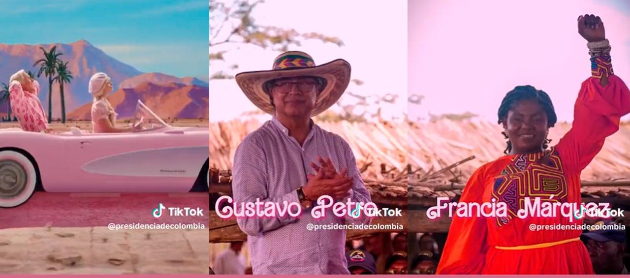 Imágenes del video con el Presidente Petro y la Vicepresidenta Francia Márquez.