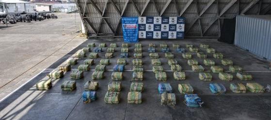 Incautados 2.313 kilogramos de clorhidrato de cocaína.