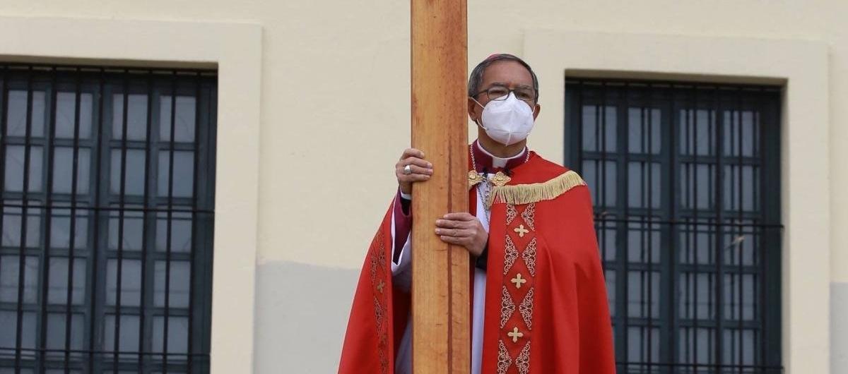 El arzobispo de Bogotá, Luis Rueda.