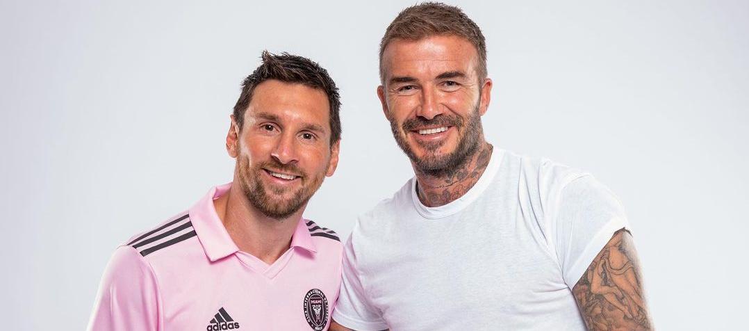 Lionel Messi y David Beckham.