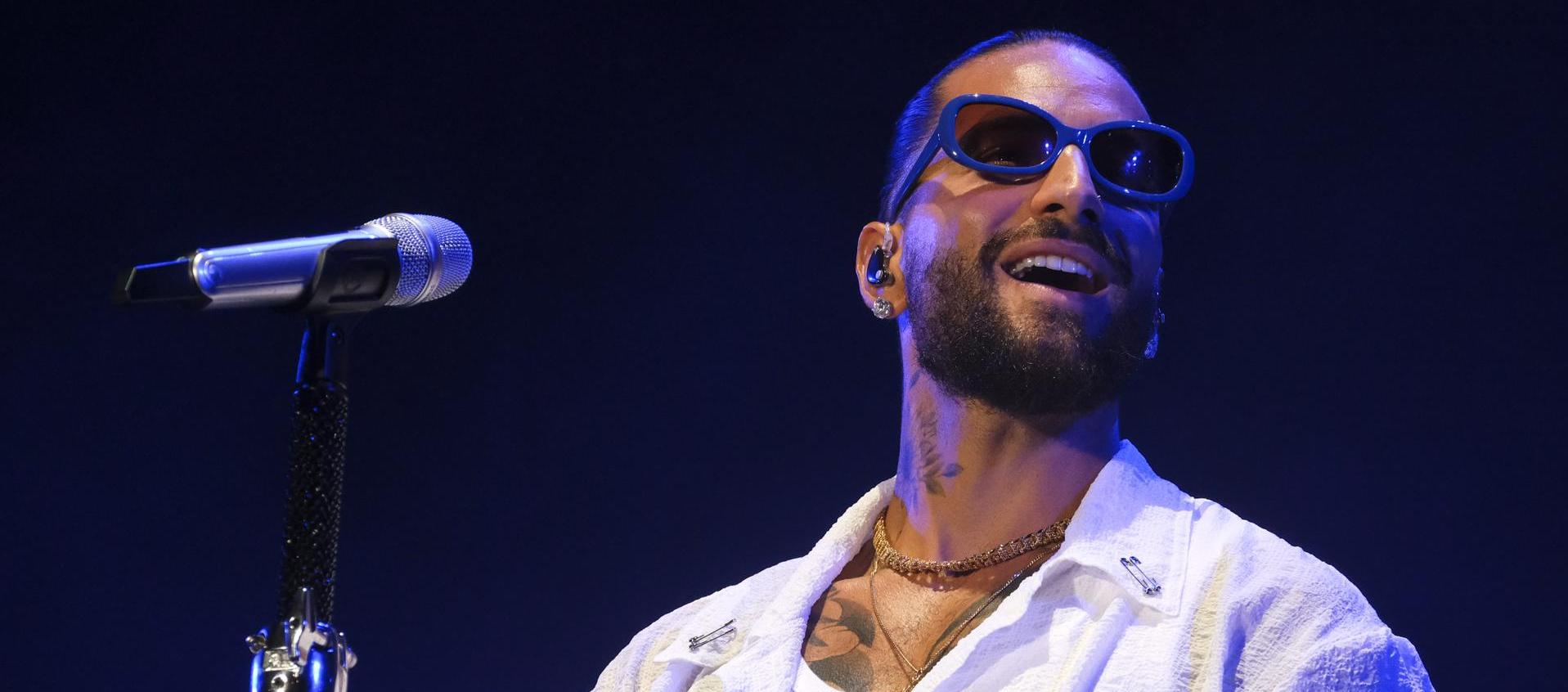 Maluma durante su presentación.