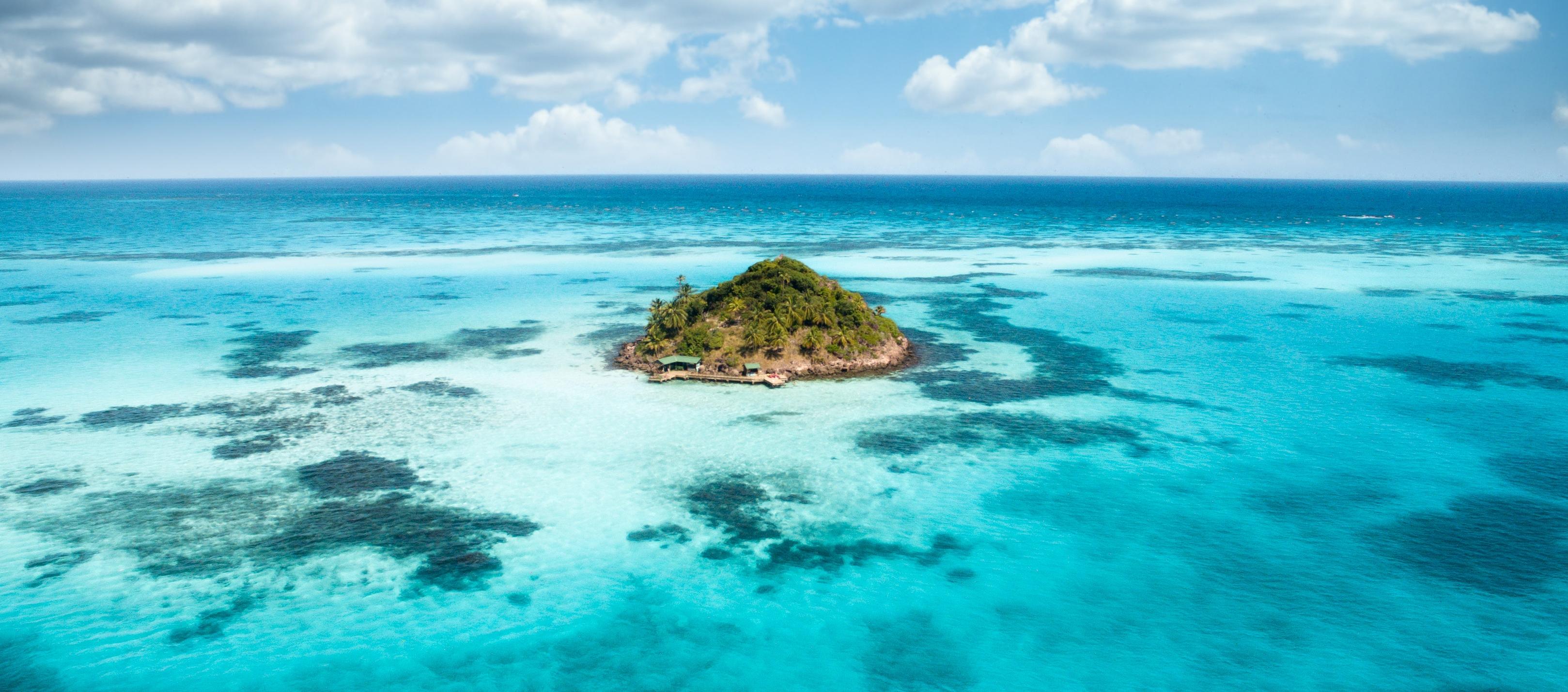 Mar Caribe, cerca de San Andrés, la disputa entre Colombia y Nicaragua. 
