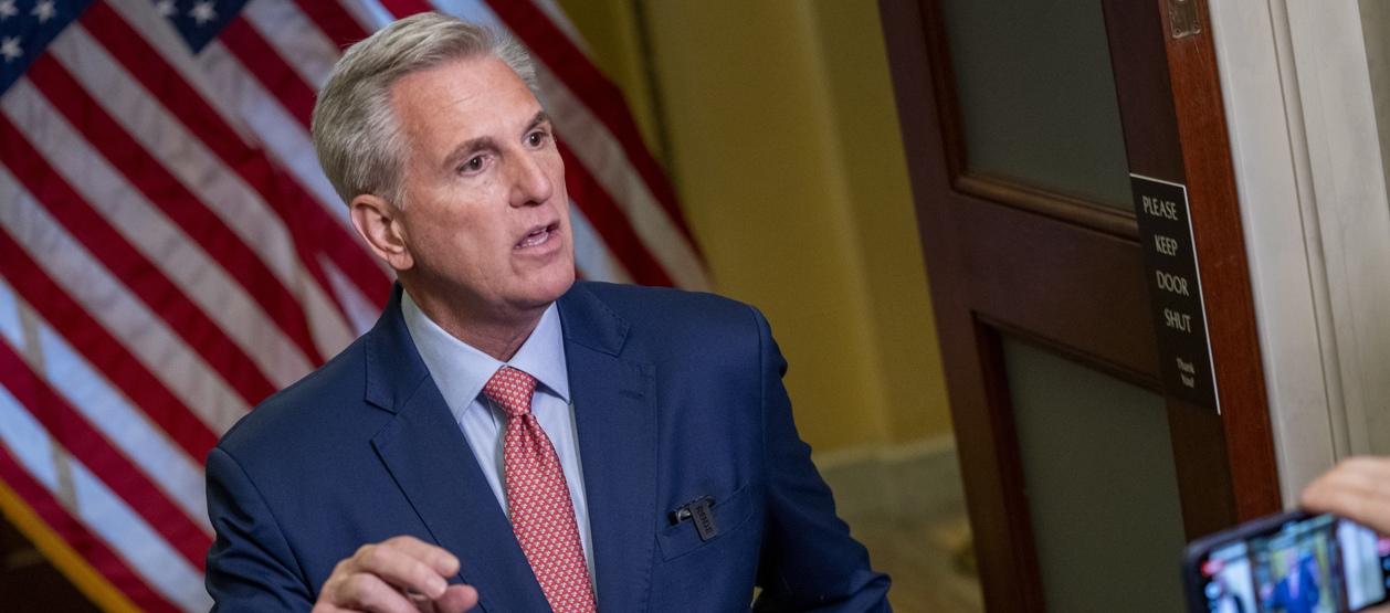 El líder de la Cámara de Representantes de EE.UU., Kevin McCarthy.