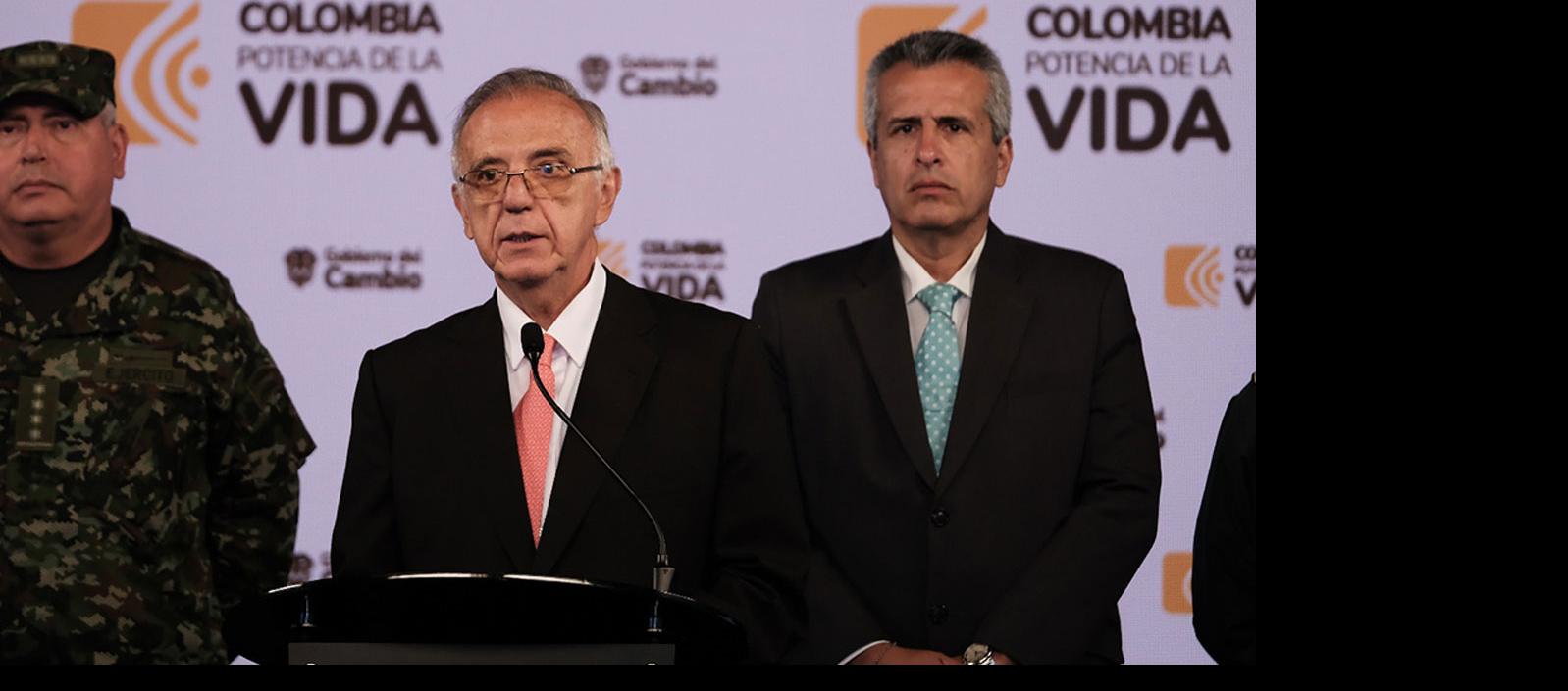 El Ministro de Defensa, Iván Velásquez.