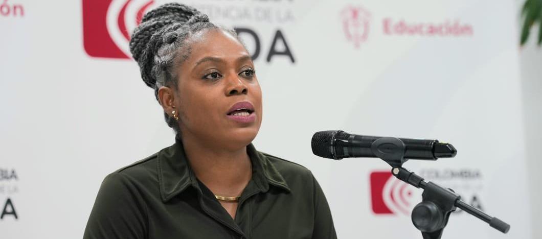 La Ministra de Educación, Aurora Vergara.