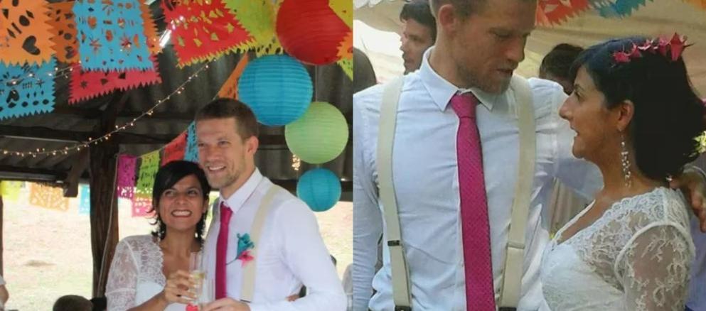 La ministra de Minas, Irene Vélez, y su esposo Sjoerd Van Grootheest.