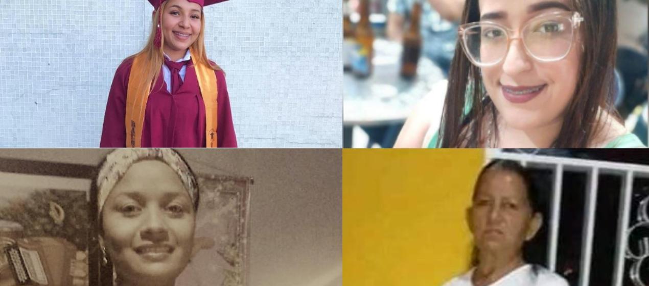 Cuatro de las mujeres asesinadas este año en Soledad. 
