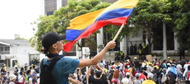 Barranquilla durante el paro nacional.