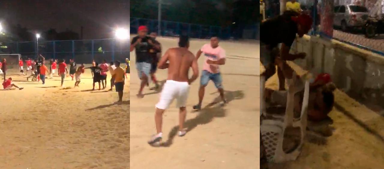 Partido aficionado en La Victoria terminó en violenta gresca