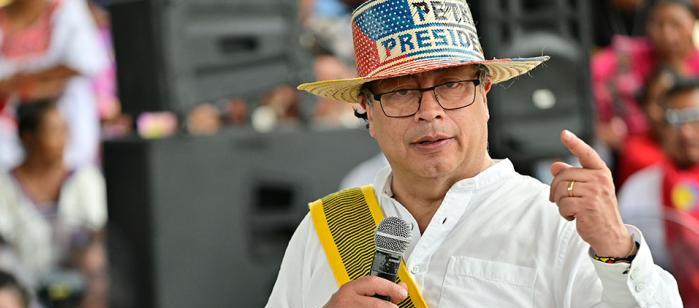 Presidente Gustavo Petro, durante su reciente visita a La Guajira.