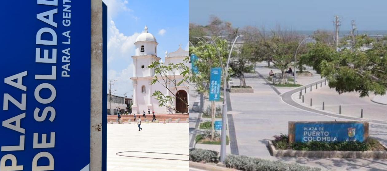 Plazas de Soledad y Puerto Colombia.