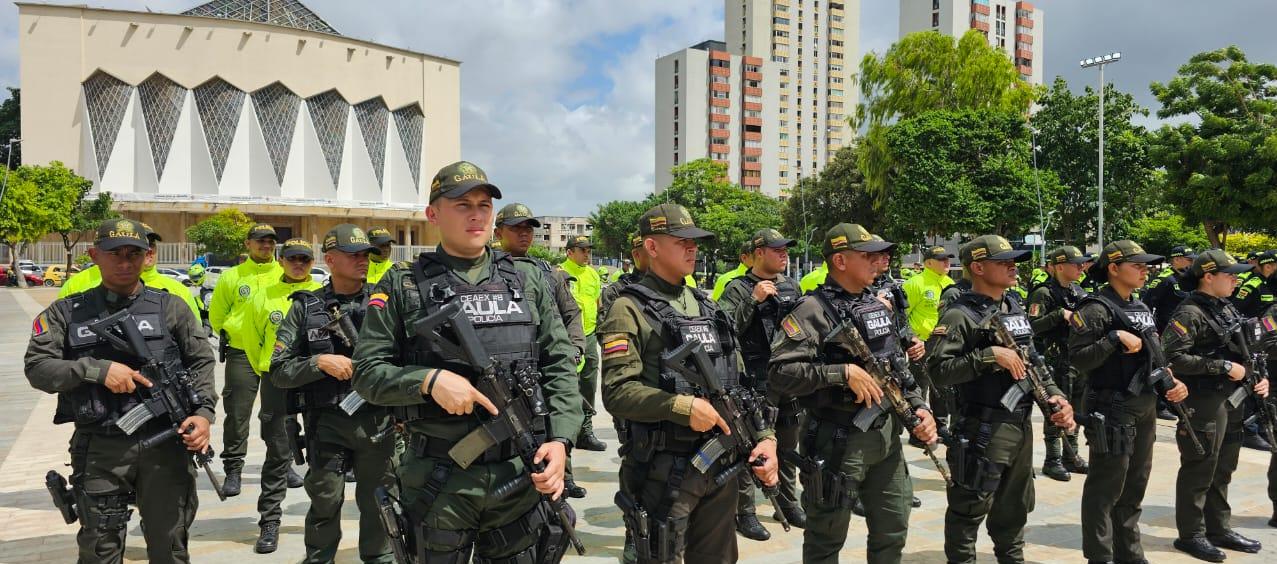 300 uniformados cuidarán del departamento del Atlántico.