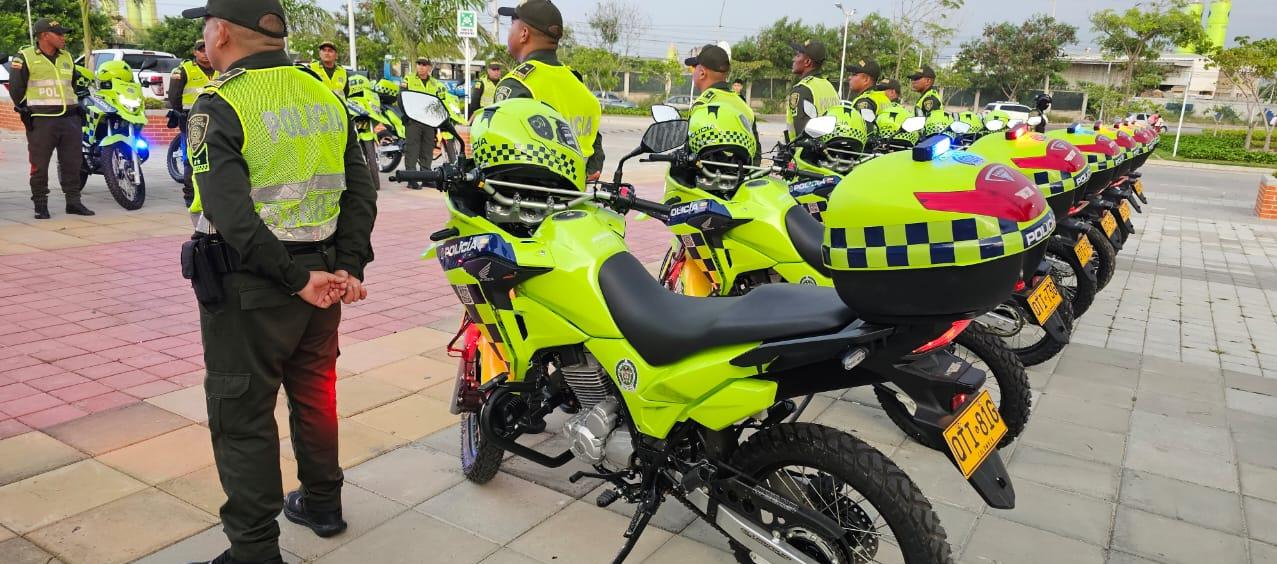 Los nuevos policías que harán vigilancia en Soledad. 