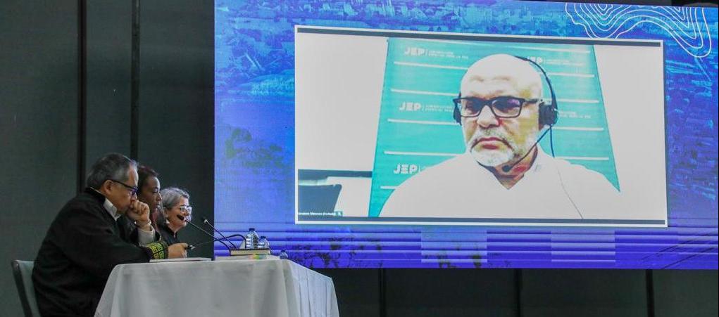 Salvatore Mancuso en audiencia virtual ante la JEP