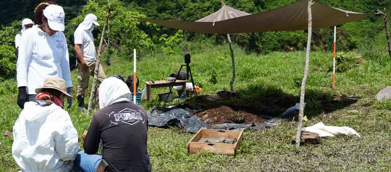 Lugar donde la UBPD halló los cuerpos.