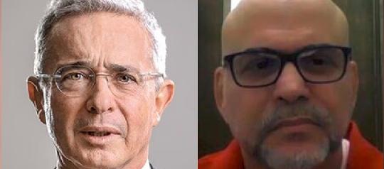 Expresidente Álvaro Uribe y Salvatore Mancuso, exjefe paramilitar.