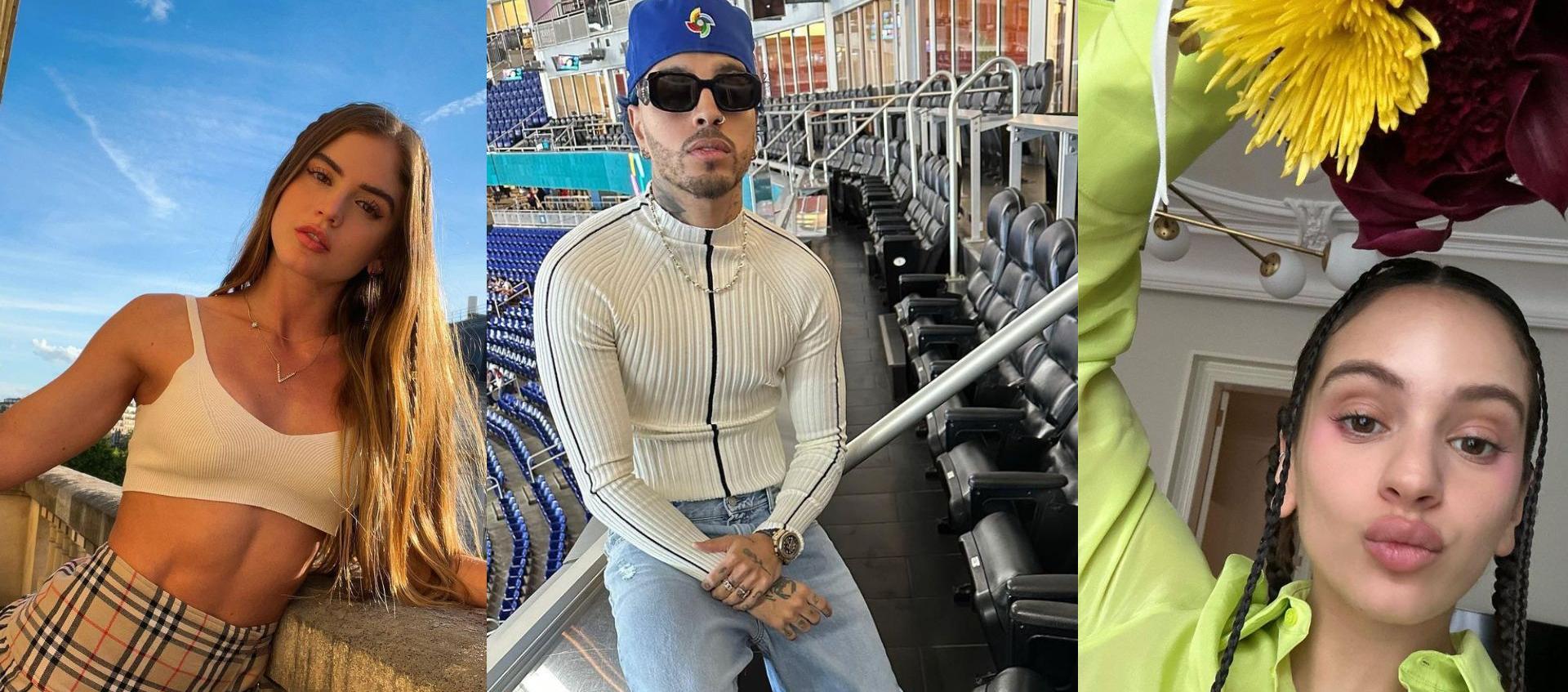 Valeria Duque, Rauw Alejandro y Rosalía.