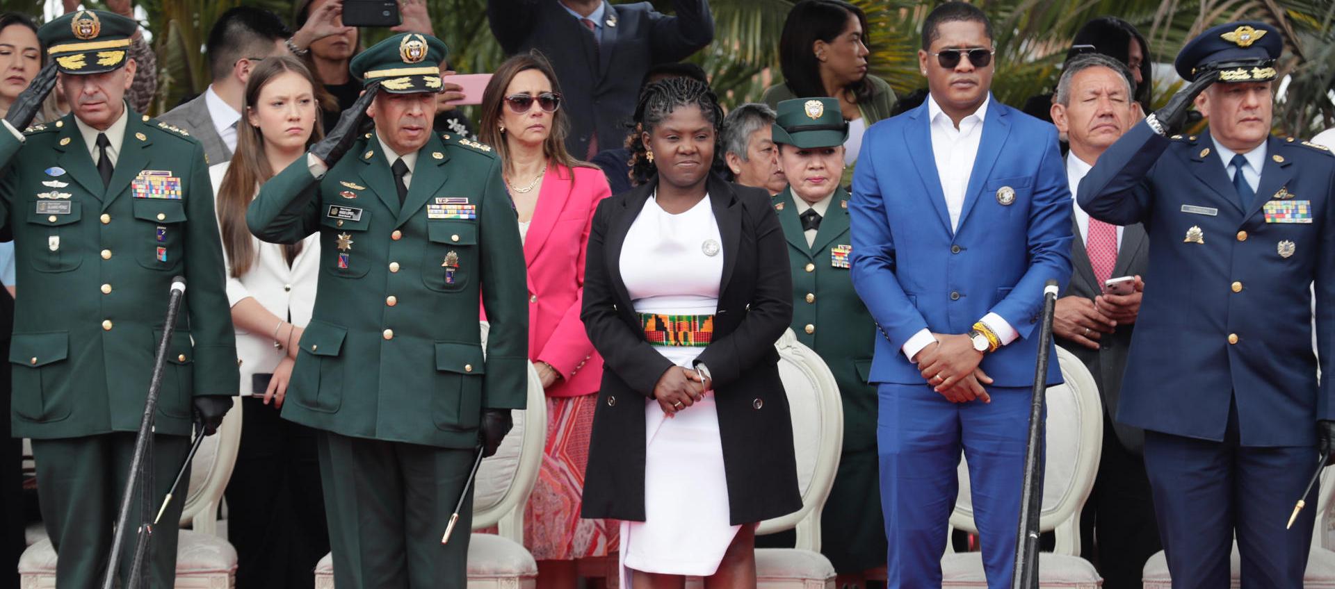 La Vicepresidenta Francia Márquez asiste a los actos de conmemoración de la independencia de Colombia en Bogotá.