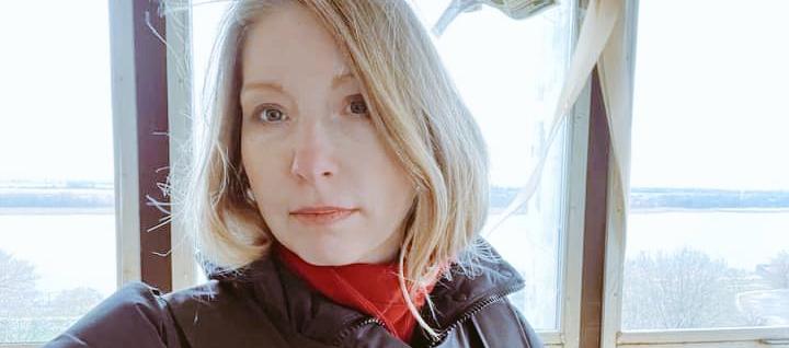 La escritora ucraniana Victoria Amelina