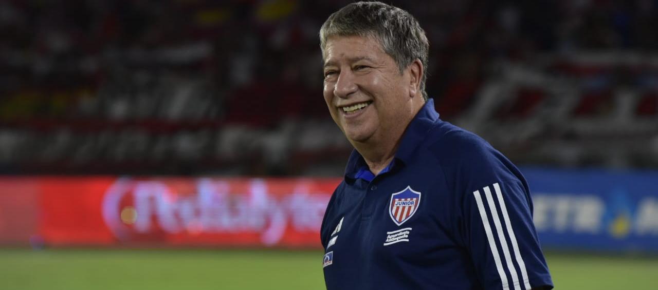 Hernán Darío Gómez, director técnico del Junior. 