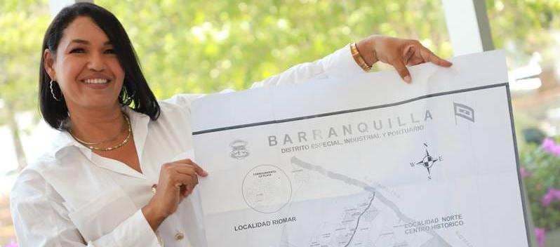 La candidata a la Alcaldía de Barranquilla, María Correa Vásquez.