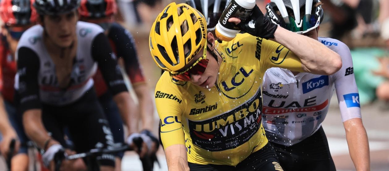 Jonas Vingegaard ganó la crono del martes y fue cuarto en la etapa de este miércoles. 