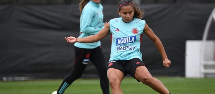 Leicy Santos, mediocampista de la Selección Colombia y del Atlético de Madrid.