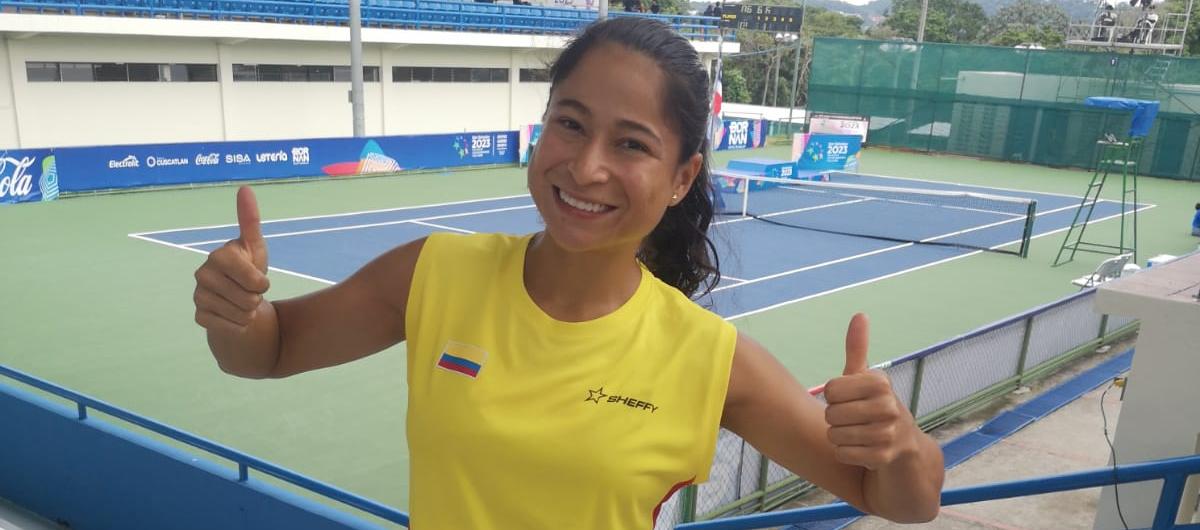María Fernanda Herazo, oro en el tenis femenino.