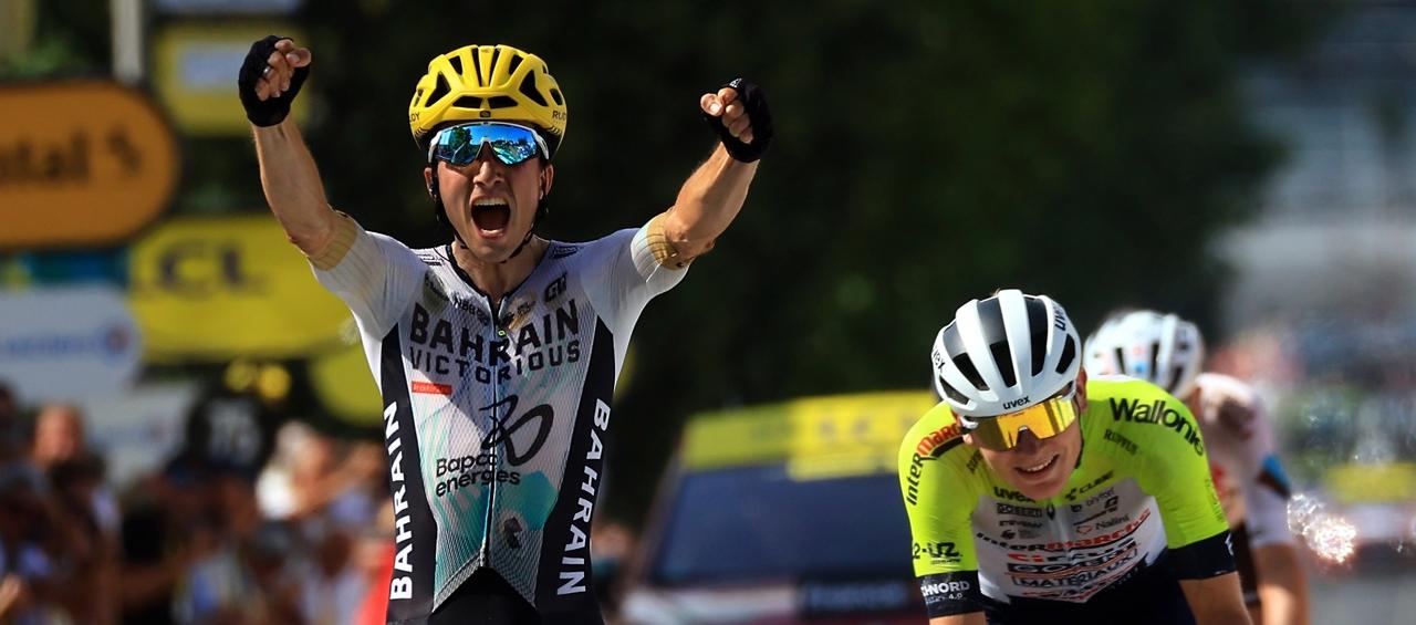 Pello Bilbao superó en el esprint a Georg Zimmermann y a Ben O'Oconnor. 