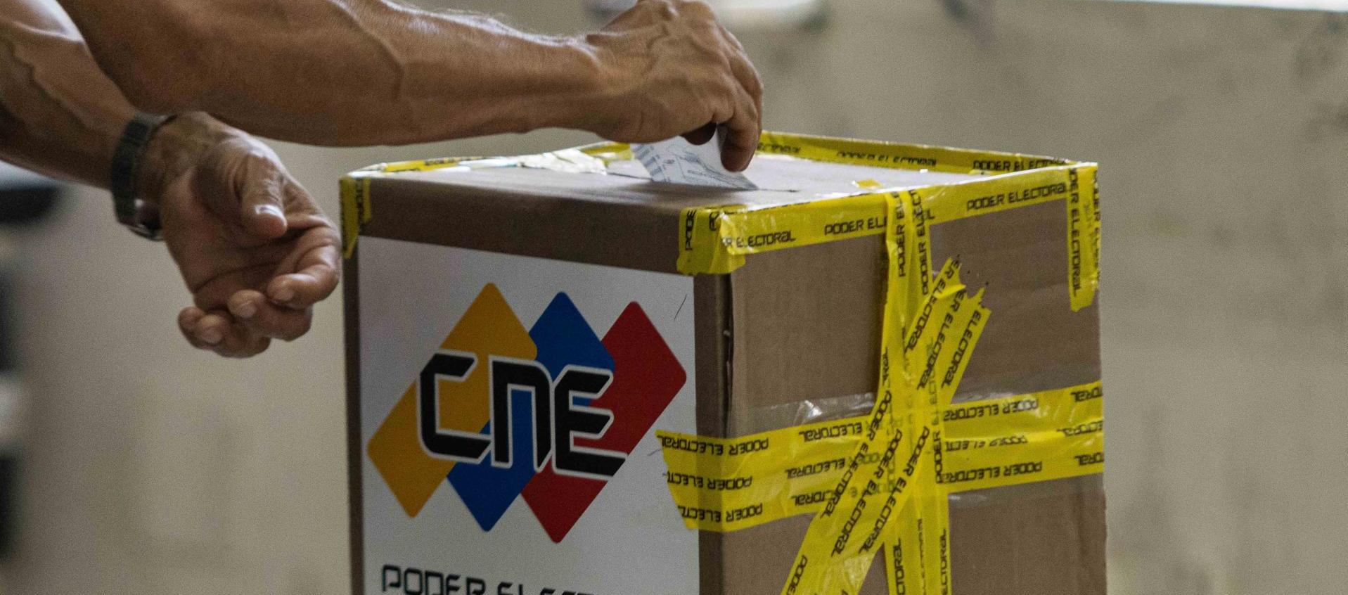 Foto archivo de elecciones primarias en Venezuela