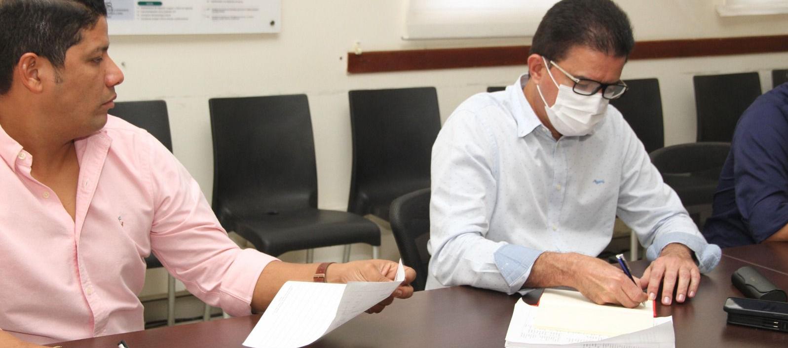 El alcalde Rodolfo Ucrós en la mesa de seguimiento a la inseguridad convocado por la Procuradora General, Margarita Cabello