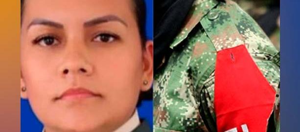 La sargento Ghislaine Karina Ramírez, secuestrada con sus dos hijos menores por el ELN en Arauca.