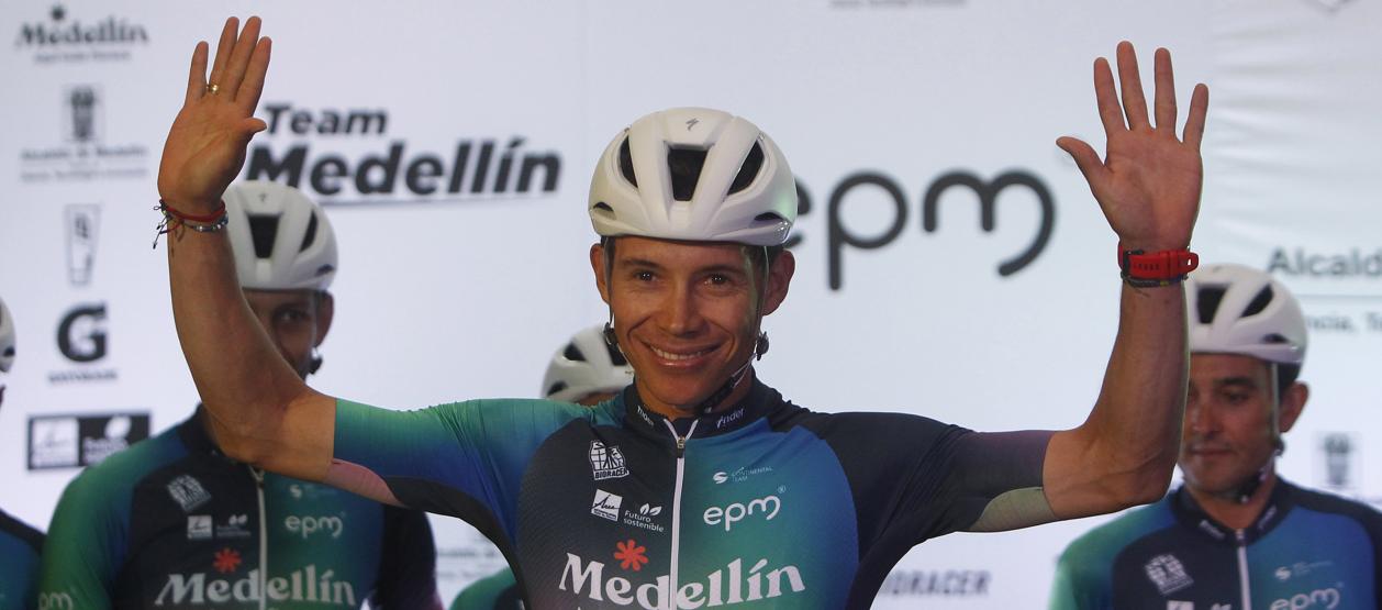 Miguel Ángel López recibió el respaldo del Team Medellín. 