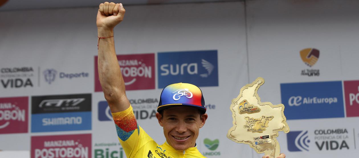 Miguel Ángel 'Superman' López se coronó recientemente campeón de la Vuelta a Colombia. 