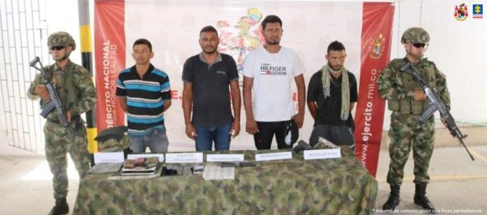 Presuntos integrantes del 'Clan del Golfo'. 