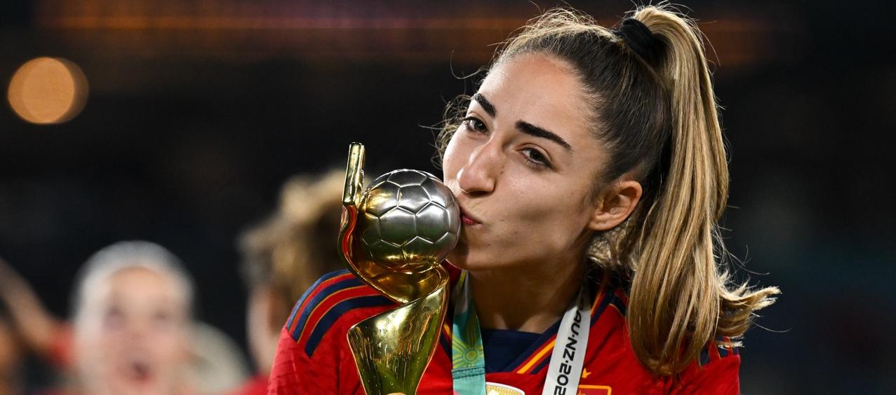 Olga Carmona, jugadora de la selección española. 