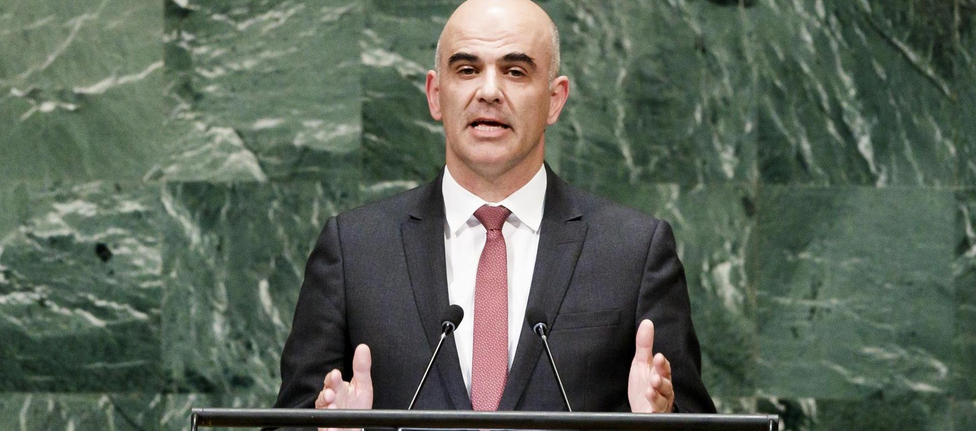Alain Berset, presidente de Suiza