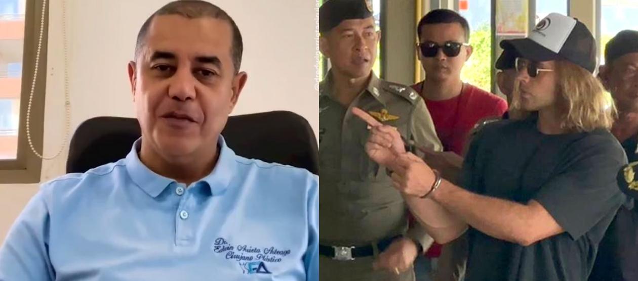 El cirujano Edwin Arrieta y su confeso asesino Daniel Sancho.