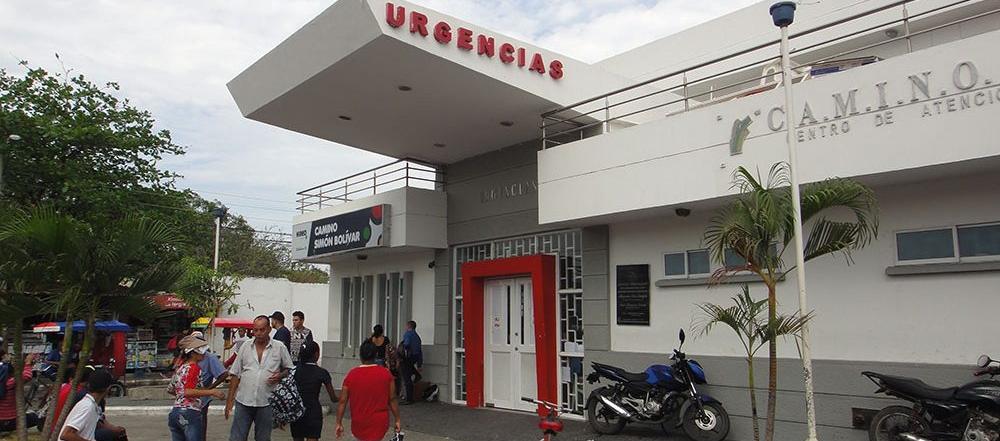 Camino Simón Bolívar, a donde fueron llevados los tres heridos. 