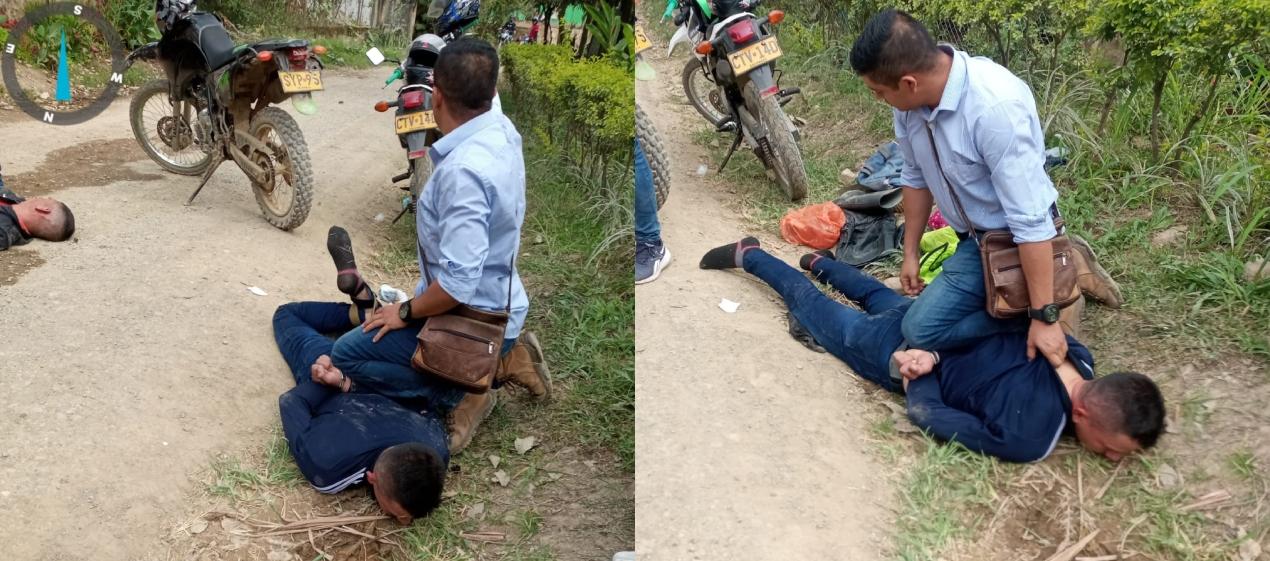 Uno de los presuntos asesinos de la patrullera. 