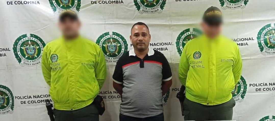 Capturado con droga. 