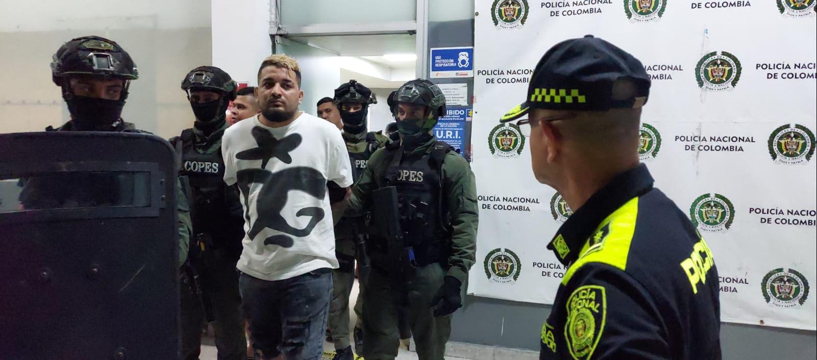 Félix Junior Peña Escorcia, alias 'Junior Guerra', capturado.