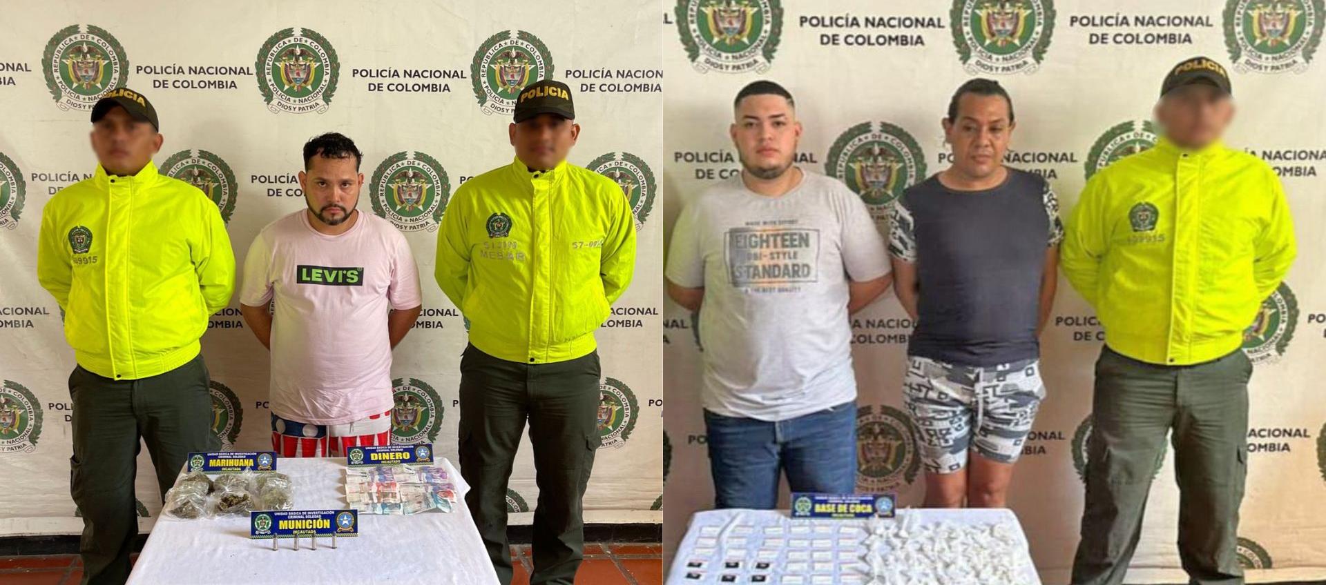 Capturados presuntos vendedores de sustancias alucinógenas.