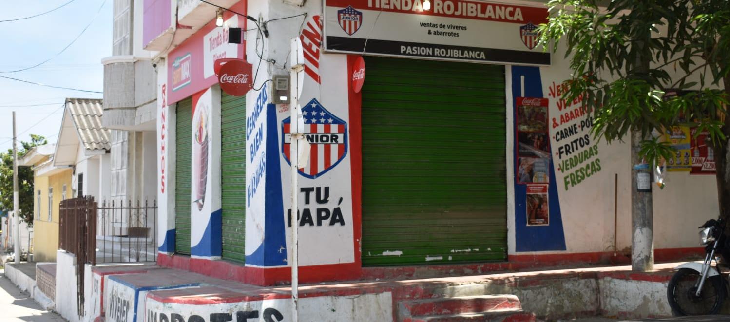 Tienda donde fue asesinado Alfonso Enrique Amaranto Cabarcas.