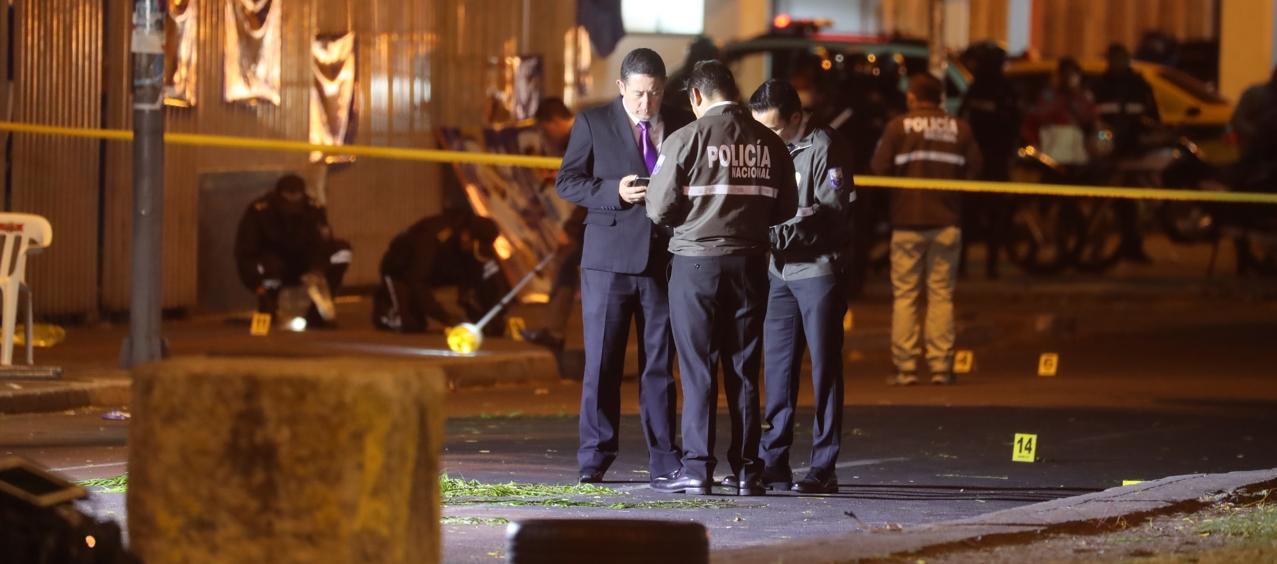 Lugar donde fue asesinado el candidato Fernando Villavicencio.