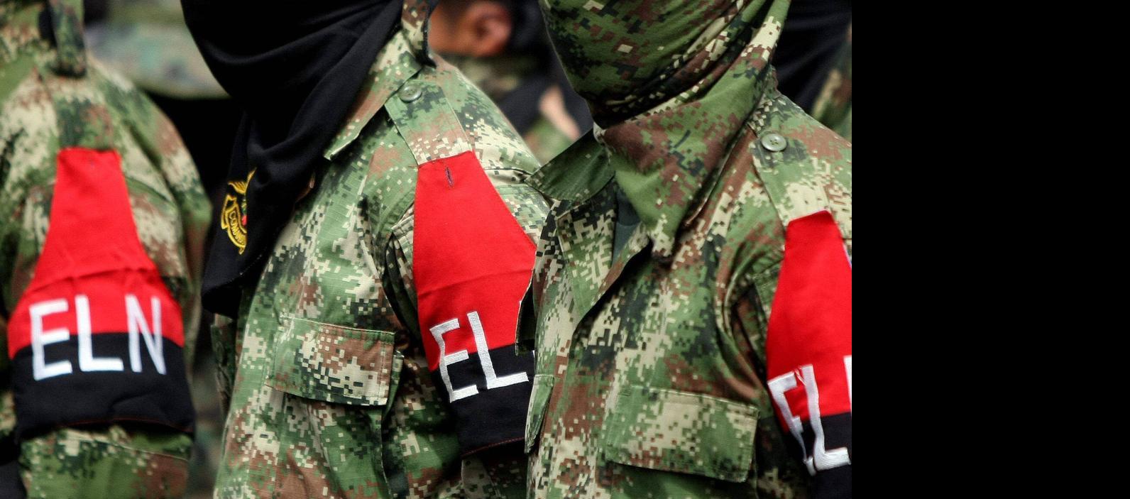 Hombres de la guerrilla del ELN. 
