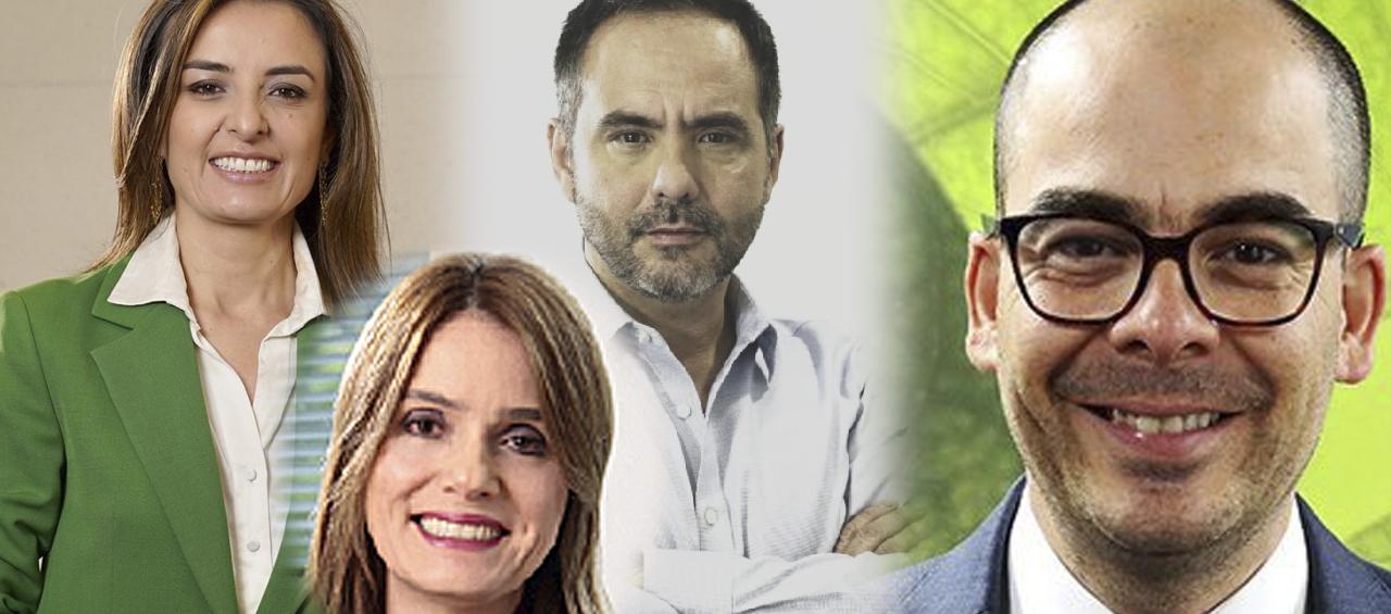 Yeimi Báez, María Juliana Albán Durán, Ernesto Gutiérrez de Piñeres y Jaime Caballero, vicepresidentes de Ecopetrol que dejan sus cargos.