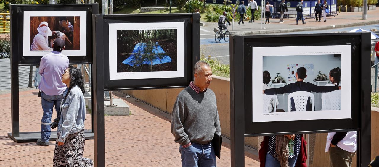 Imagen de la exposición realizada por la UBPD.